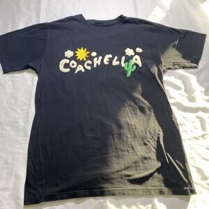 Coachella 2023 T-Shirt Black Unisex Size Large Authentic Merch With Lineup